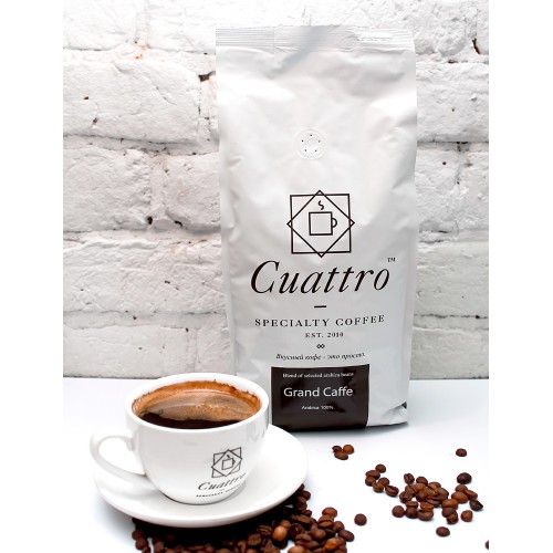 Кофе в зернах CUATTRO Grand Caffe (упаковка 1 кг)