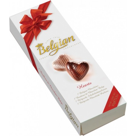 Шоколад The Belgian Сердечки (Chocolate Hearts) 65 г