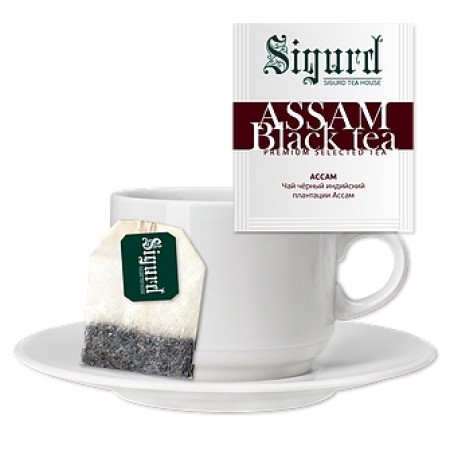 Чай Sigurd чёрный Assam Black Tea (30 пакетиков по 2 гр)