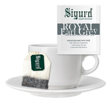 Чай Sigurd чёрный ROYAL EARL GREY (30 пакетиков по 2 гр)